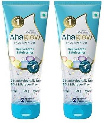 ahaglow Advanced  Gel,100 g x Pack of 2 Face Wash