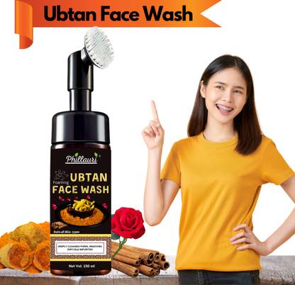 Phillauri Ubtan Foaming Face wash with in built brush  Face Wash