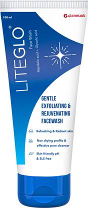 LITE GLO  for Combination Skin - Contains Vitamin C, Glycolic & Mandelic Acid Face Wash
