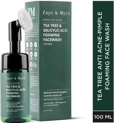Zayn&Myza TEA TREE SALICYLIC ACID FOAMING FACE WASH FOR MEN HALAL CERTIFIED 100 ML Face Wash
