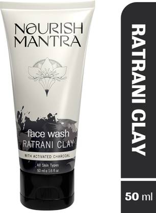 Nourish Mantra Ratrani Clay Moroccan Lava Cleanser With Activated Charcoal Face Wash