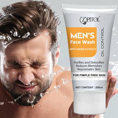 ZPITOL Spot Reduction Men  To Heals Damage Cells, Deep Pore & Oil Control Face Wash