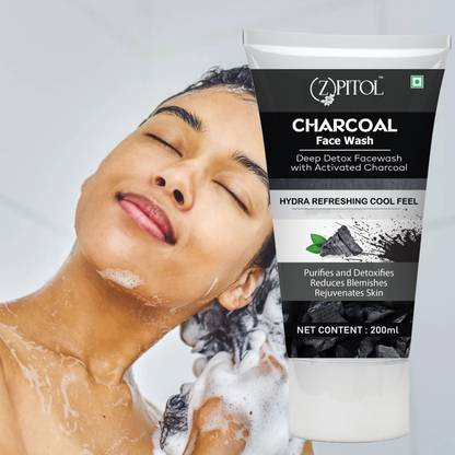 ZPITOL Charcoal  For Men & Women ! Anti-Acne, Skin Purify & Oil Control Face Wash