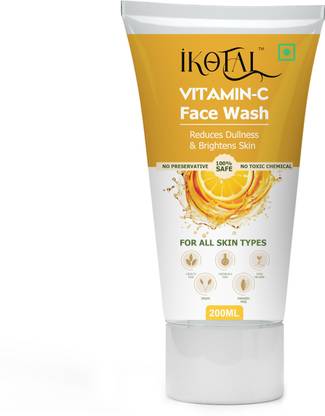 IKOTAL Vitamin C Facewash for Oil Control, Brightening, Acne & All Skin Types Face Wash