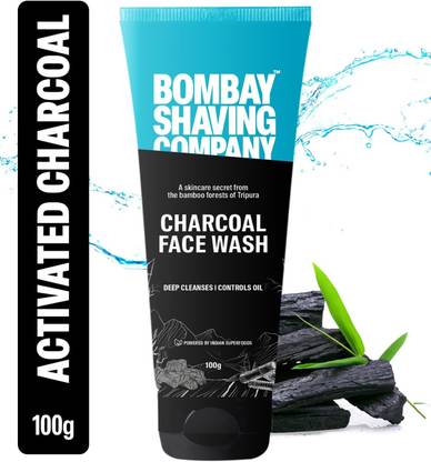 BOMBAY SHAVING COMPANY Removes Excess Oil & Dirt | Gives Glowing Skin for Men with Bamboo Charcoal Face Wash