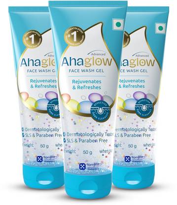 ahaglow Face wash Pack of(3*50gm) Face Wash
