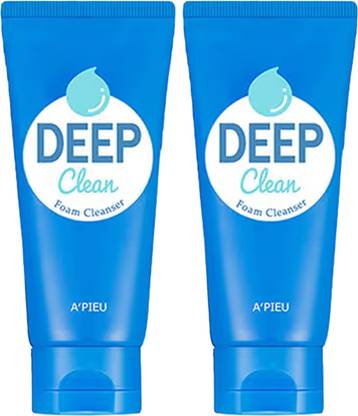 A'Pieu Deep Clean Cleansing Foam for Removing Dirt and Impurities K Beauty Face Wash