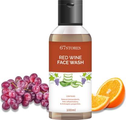 67Stores Red Wine  provides skin a youthful appearance and diminishes fine lines and wrinkles Face Wash