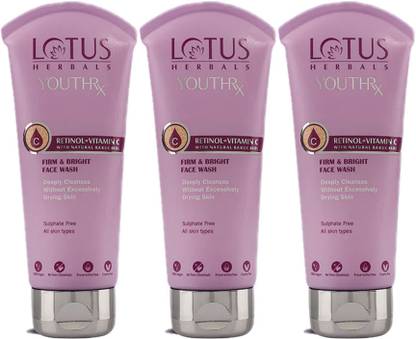 LOTUS HERBALS YouthRx Firm & Bright  with Bakuchiol Retinol & Vitamin C Face Wash