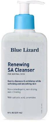 Blue Lizard CeraVe Renewing Salicylic Acid Cleanser, Formulated With Hyaluronic Acid, Niacinamide, & Ceramide Face Wash