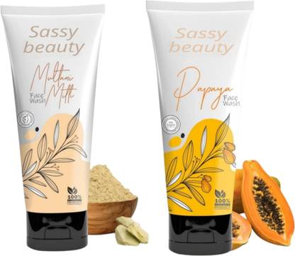 sassy beauty Natural multani mitti & papaya facewash Face Wash