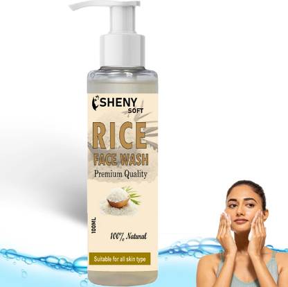 sheny soft Rice Water face wash for Glass Skin  pack of 1 Face Wash