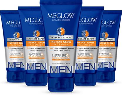 meglow Instant Glow Facewash For Daily Use with Vitamin E for Healthier & Brighter Skin Face Wash