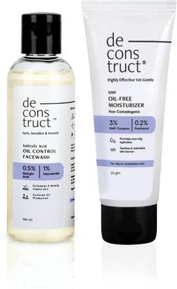 deconstruct Daily Oil Free Cleanse & Hydrate Duo - Oil Control  + Oil- Free Moisturiser Face Wash