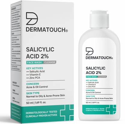 Dermatouch Salicylic Acid 2%  | For Acne & Oil Control |Suitable to All Skin Types Face Wash