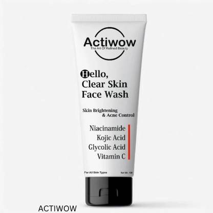 ACTIWOW Hello Anti-Blackhead  with Scrub Particles Face Wash
