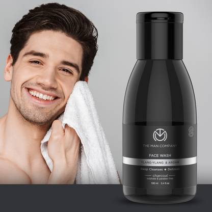 THE MAN COMPANY Charcoal  with Ylang Ylang & Argan Essential Oils Face Wash