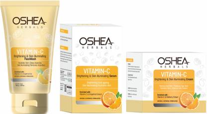 Oshea Herbals Vitamin C Face wash & Cream I serum Combo Pack 230 gm Face Wash