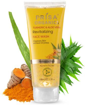 PRISA ORGANICS Turmeric and Aloevera Revitalizing Cleanser Face Wash