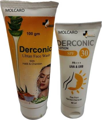 MOLCARO DERCONIC UBTAN FACE WASH AND LOTION SPF 30 COMBO Face Wash