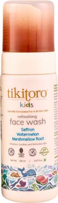 Tikitoro Kids Refreshing face wash with Saffron, Watermelon, & Marshmallow Root (4-10 Years) Face Wash