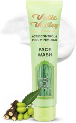 Vedic Valley  Acne Control & Pore Minimizing - Moringa & Vetiver Extract Face Wash