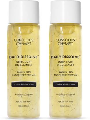 Conscious Chemist Oil Cleanser for Face | Removes Makeup, SPF & Impurities | Hydrates & Softens Face Wash