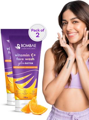 BOMBAE Vitamin C+ Facewash for Men and Women | For all Skin Types | Anti-Acne Face Wash  (200 g) at Rs. 199