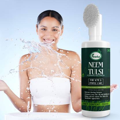 Fowke Neem Tulsi For Men & Women For Brighter Skin & NourishMen & Woment `` Even Tone Face Wash