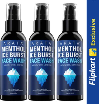 ARATA Menthol Ice Burst with 1% Salicylic Acid | Fights Pimples & Acne| All Skin Types Face wash Face Wash  (300 ml)