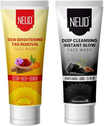 NEUD Combo - Skin Brightening  70ml and Deep Cleansing�Face�Wash�70ml Face Wash