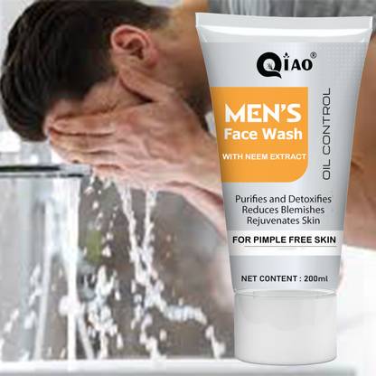 Qiao Anti Pollution Men  ~ Reduces Wrinkles, Skin Purify & Deep Detox Face Wash