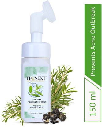 TRUNEXT Tea Tree Foaming For Acne Fighting And Pore Cleaning Face Wash
