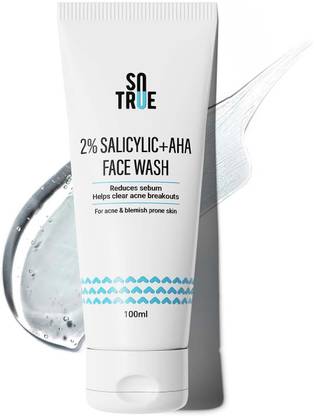 Sotrue 2% Salicylic Acid For Acne and Pimple | Clean, Clear and Glowing Skin  Face Wash