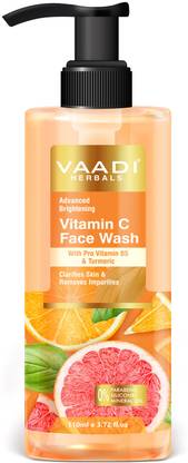 vaadi Herbals Vitamin C  With Pro Vitamin B5 & Turmeric (110 ml) Face Wash