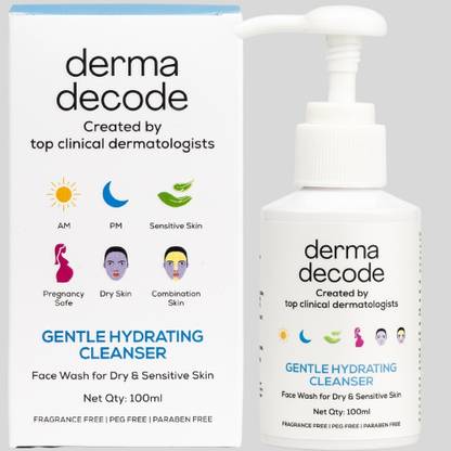 derma decode Gentle Hydrating Cleanser for Dry skin and Sensitive skin Face Wash