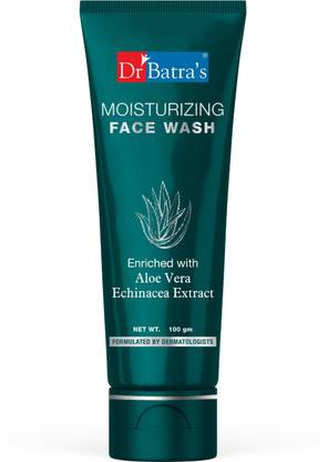 Dr Batra's Moisturizing  Enriched With Aloe Vera Soft ,Hydrated & Supple Skin - 100 gm Face Wash