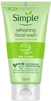 Simple Refreshing Facial Wash Smooth And Healthy Looking Skin 150 mL Face Wash