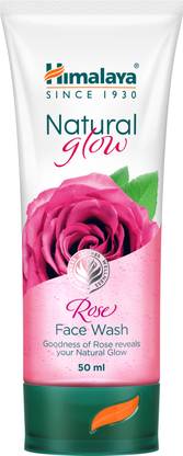 HIMALAYA NATURAL GLOW ROSE FACE WASH 50ML INDIA Face Wash