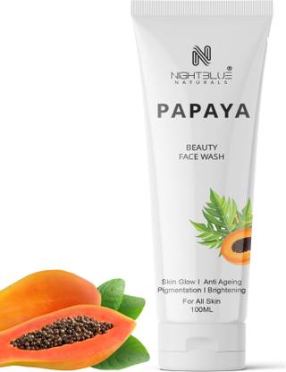 NightBlue Naturals Papaya Daily Beauty Skin Glow Anti Aging Pigmentation Removal Brightening Face Wash