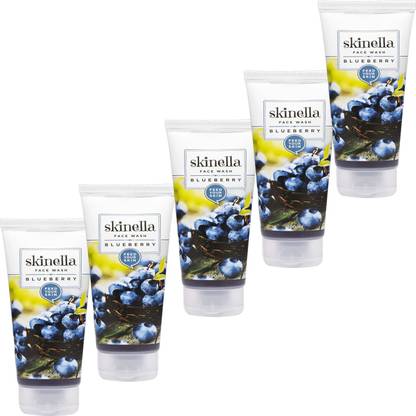 MOSKLIN BLUEBERRY FACEWASH FOR GLOWING & RADIENCE SKIN PACK OF 100ml x 5 Face Wash