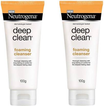 NEUTROGENA Deep Clean Foaming Cleanser (Pack of 2) Face Wash