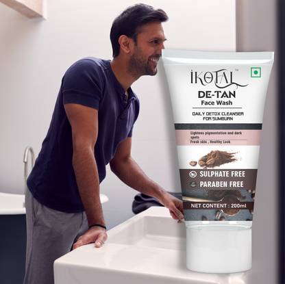 IKOTAL De Tan / Brightens Skin Tone for Men & Women, No Sun Damage Face Wash