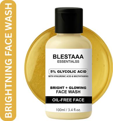 blestaaa essentialss 5% Glycolic Acid  with A Hydration & Multivitamin Gently Cleanses & Reduces Tan  Face Wash