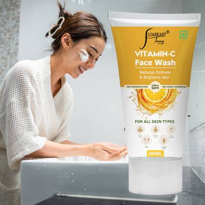 Floarkart Vitamine C  For Brighter Face Tone| Refines Skin Tone| Men & Women Face Wash