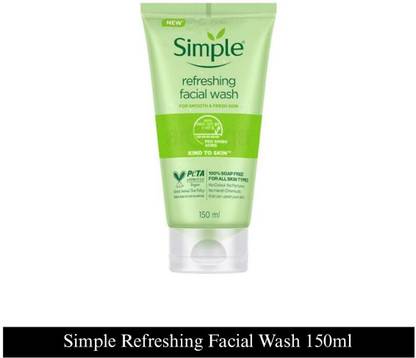 Simple Kind to Skin Refreshing Facial Wash Soap Free Formula Face Wash