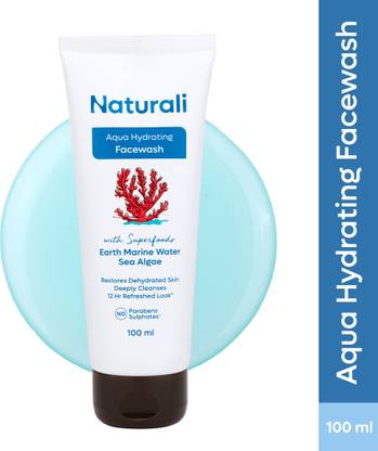 Naturali Aqua Hydrating  Earth Marine Water & Sea Algae|Sulphate & Paraben Free Face Wash