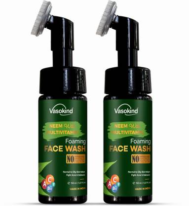 vasokind Neem With Muti vitamin Foaming Facewash Face Wash