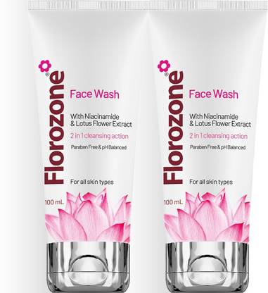 Florozone Face wash with Lotus Flower extract & Niacinamide (200 ML) Face Wash