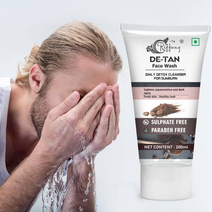 Riffway De Tan  To Remove Tanning & Dirt` Glowing Complexion` Men Women Face Wash